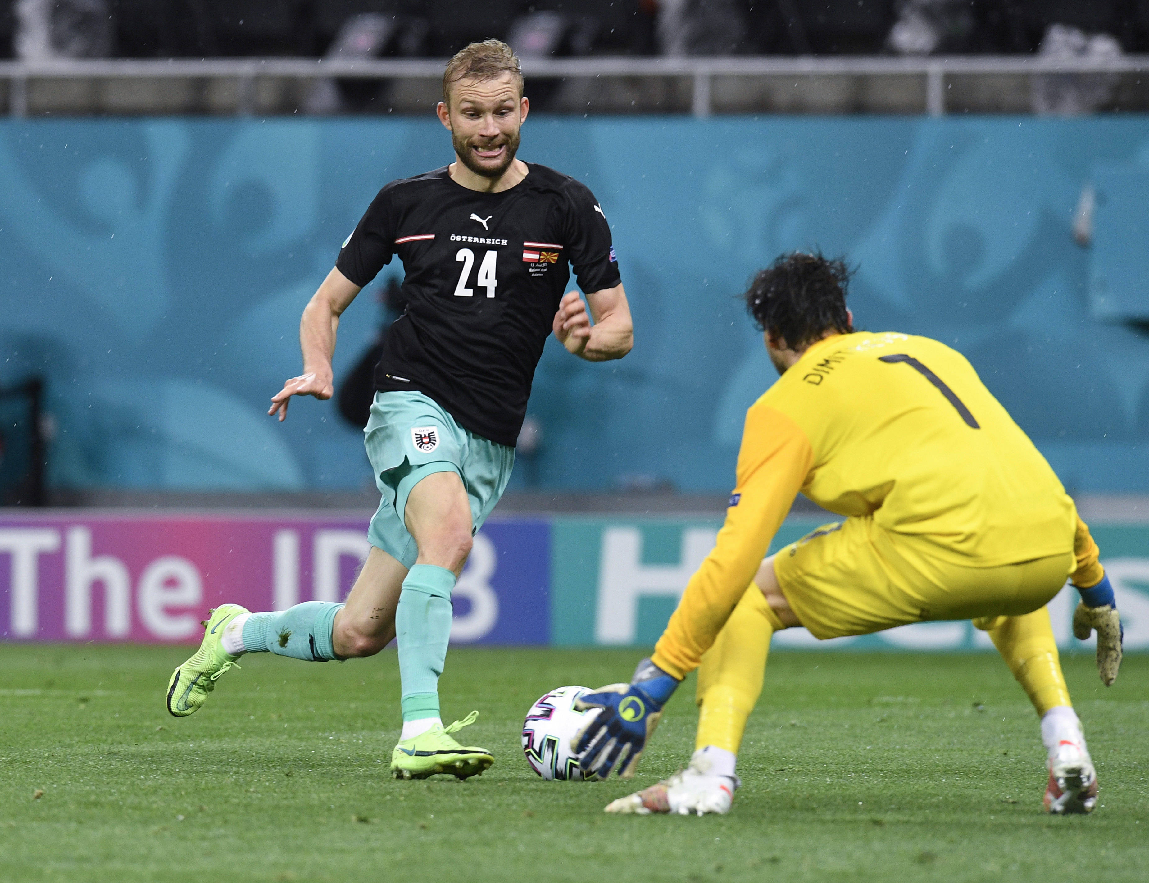 奥地利0-0战平北马其顿，屈居小组次席